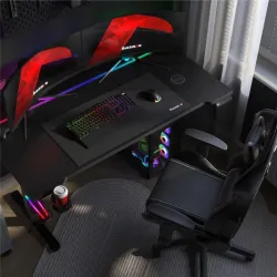 Hero 8.7 RGB Black Electric Gaming Desk 140 cm – view 22