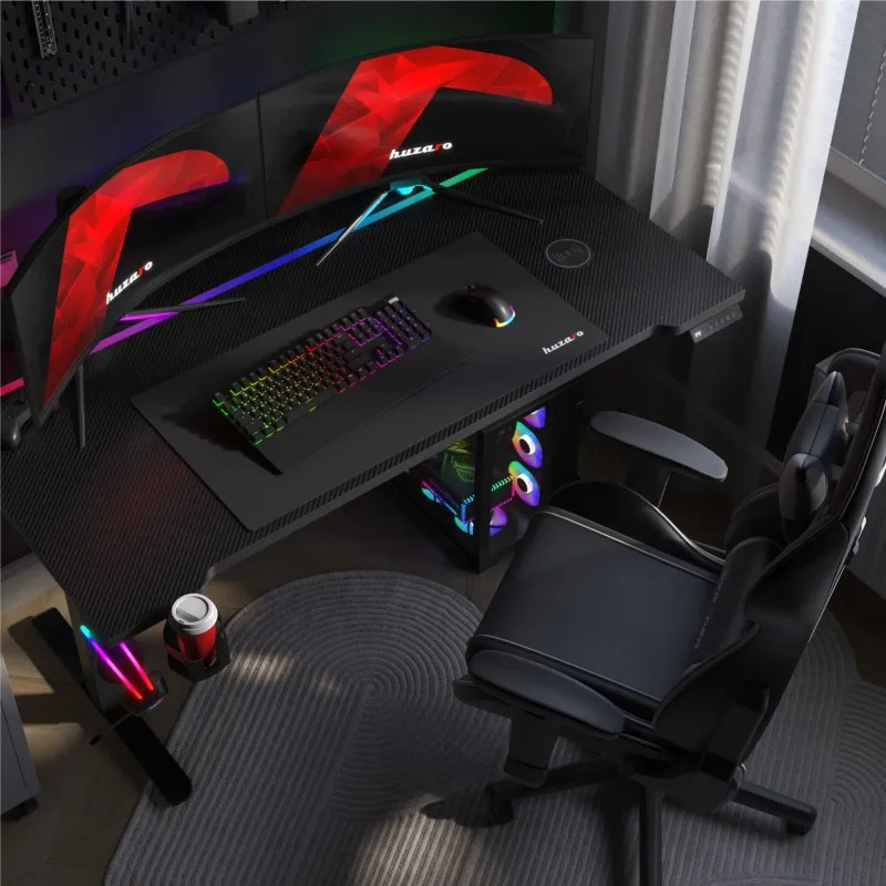 Hero 8.7 RGB Black Electric Gaming Desk 140 cm – view 22