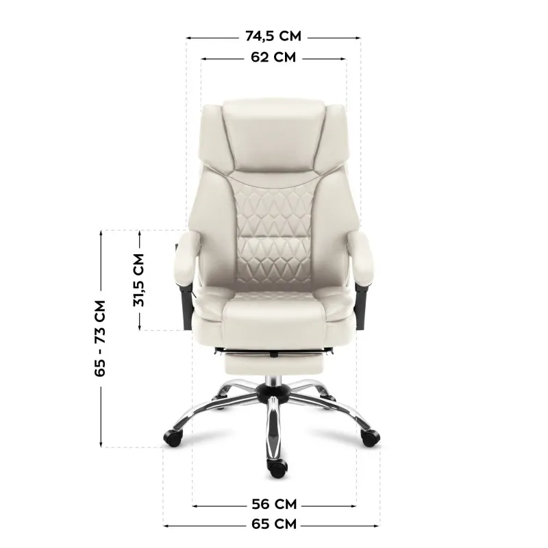Boss 6.0 Beige Office Chair with Massage – view 7