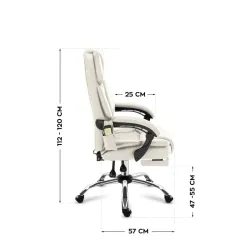 Boss 6.0 Beige Office Chair with Massage – view 8