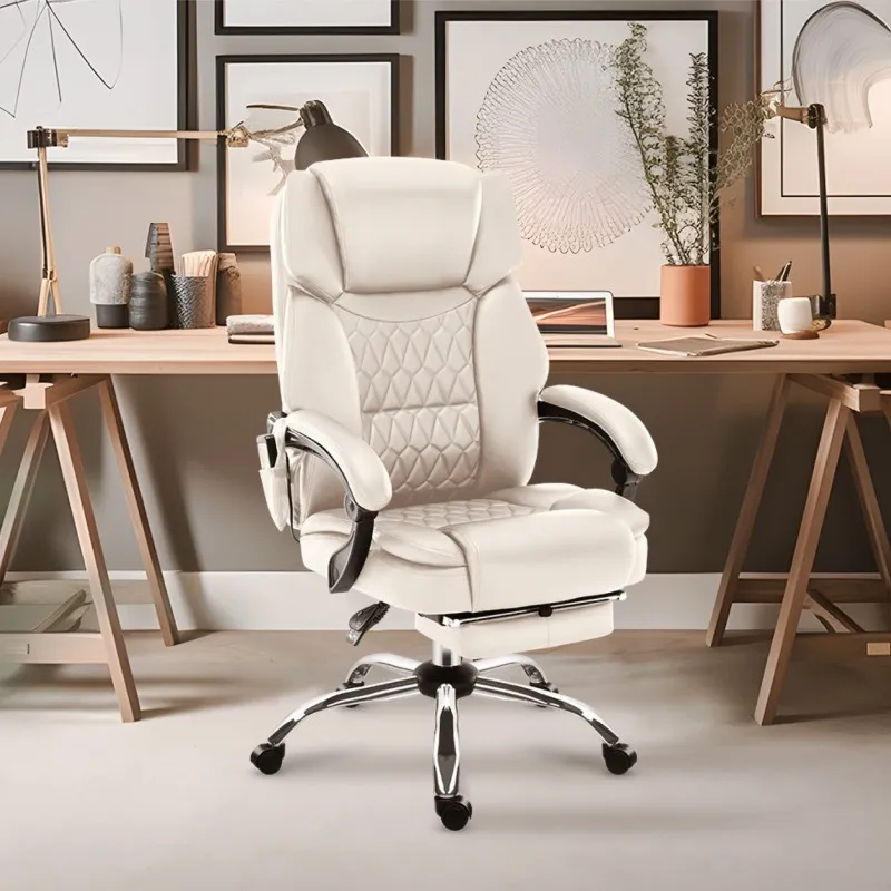 Boss 6.0 Beige Office Chair with Massage – view 12