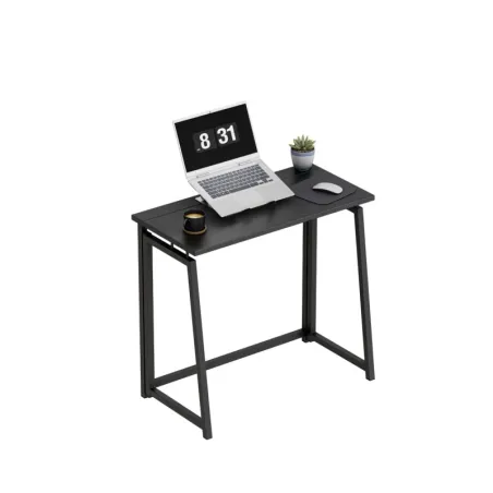 Leader 1.5 folding office desk in black, perfect for workspace
