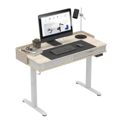 Leader 8.0 Electric Office Desk White 120 cm
