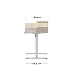 Leader 8.0 Electric Office Desk White 120 cm – view 11
