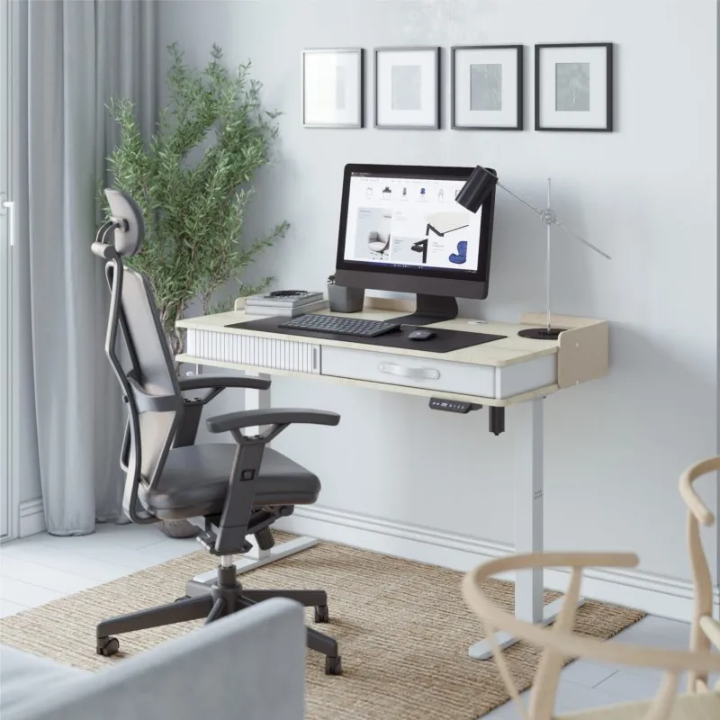 Leader 8.0 Electric Office Desk White 120 cm – view 19