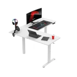 Hero 9.5 Electric Corner Gaming Desk White 160 cm – view 7