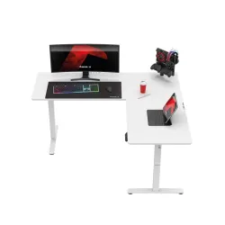 Hero 9.5 Electric Corner Gaming Desk White 160 cm – view 16