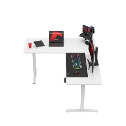 Hero 9.5 Electric Corner Gaming Desk White 160 cm – view 17