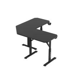 Hero 7.3 Corner Gaming Desk with Height Adjustment Black 140 cm – view 3
