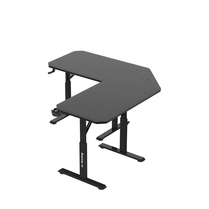 Hero 7.3 Corner Gaming Desk with Height Adjustment Black 140 cm – view 6
