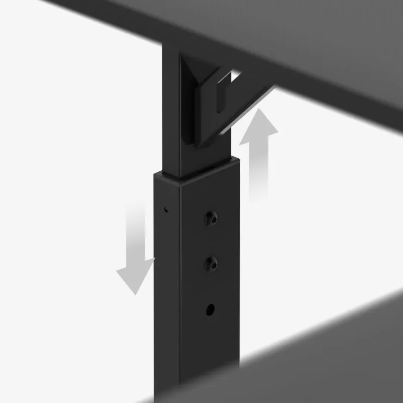Hero 7.3 Corner Gaming Desk with Height Adjustment Black 140 cm – view 9