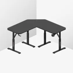 Hero 7.3 Corner Gaming Desk with Height Adjustment Black 140 cm – view 11