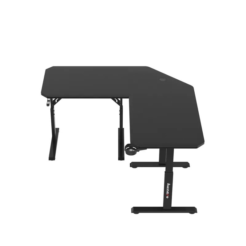Hero 7.3 Corner Gaming Desk with Height Adjustment Black 140 cm – view 17