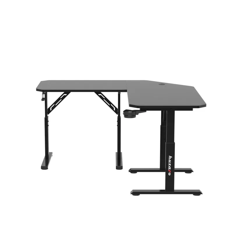 Hero 7.3 Corner Gaming Desk with Height Adjustment Black 140 cm – view 19