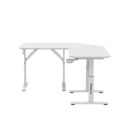 Hero 7.3 White Corner Gaming Desk 140 cm with Height Adjustment – view 19