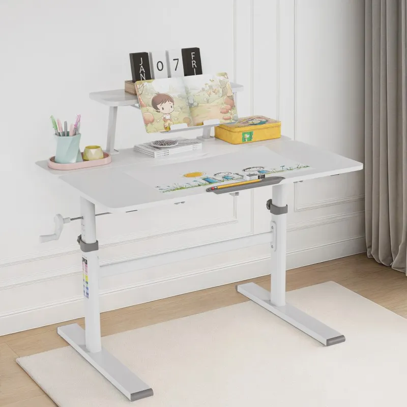 Study 3.7 Grey Adjustable Children's Desk 90 cm – view 18