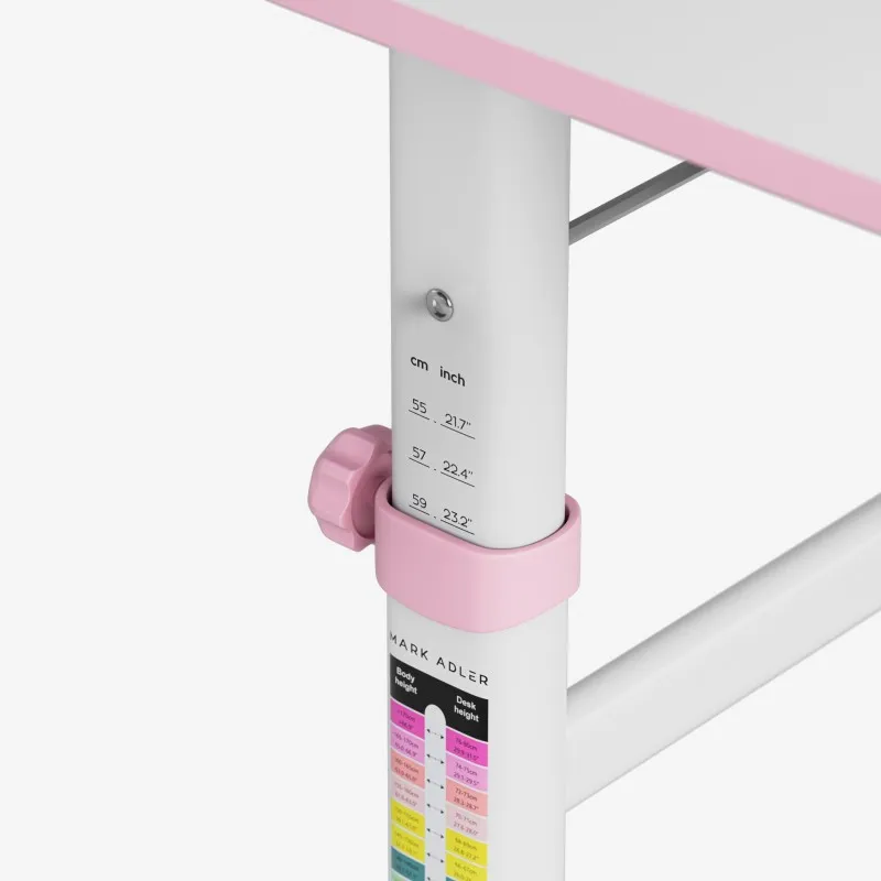Study 3.7 Pink Adjustable Children's Desk 90 cm – view 4