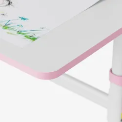 Study 3.7 Pink Adjustable Children's Desk 90 cm – view 9
