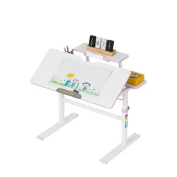 Study 3.7 Pink Adjustable Children's Desk 90 cm – view 10