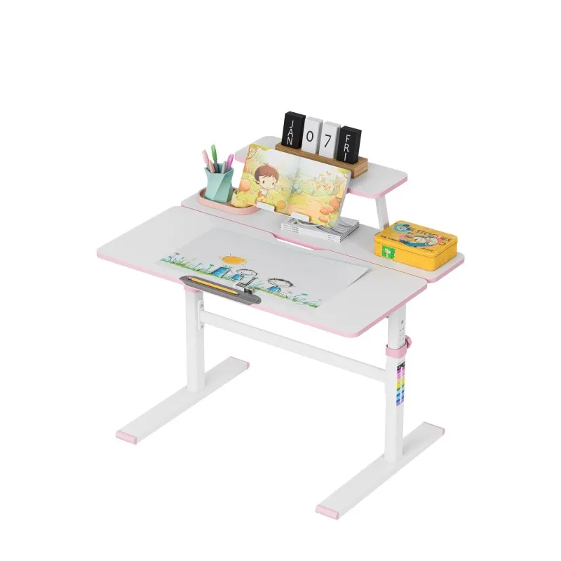 Study 3.7 Pink Adjustable Children's Desk 90 cm – view 11