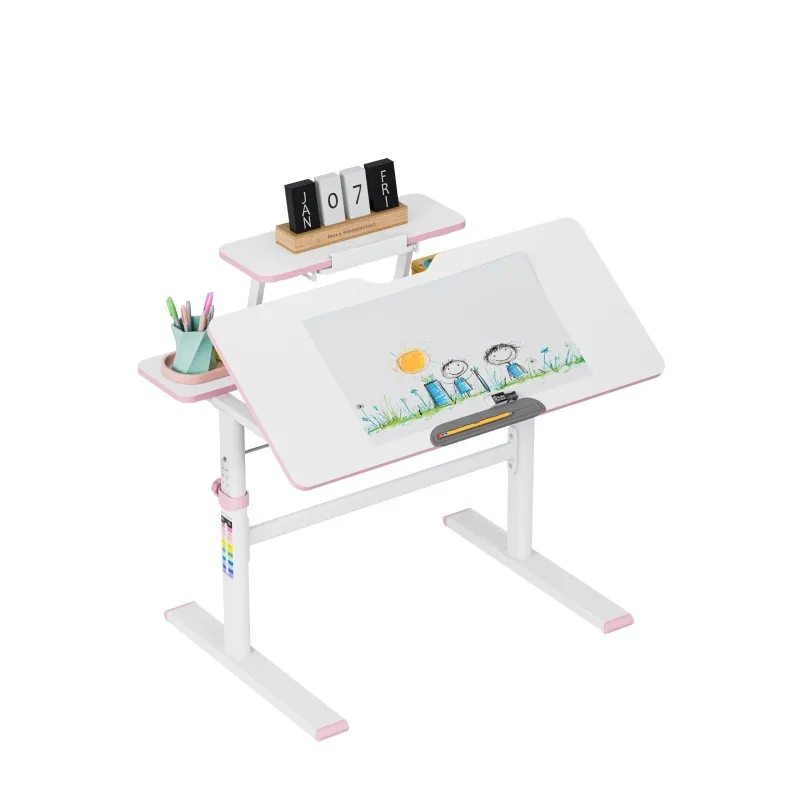 Study 3.7 Pink Adjustable Children's Desk 90 cm – view 13