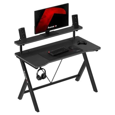 Hero 1.9 Black gaming desk 120 cm with a sleek modern design