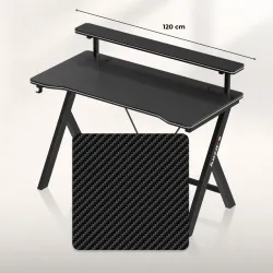 Hero 1.9 Black Gaming Desk 120 cm 4