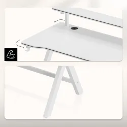 Hero 1.9 White Gaming Desk 120 cm – view 8