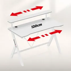 Hero 1.9 White Gaming Desk 120 cm – view 17