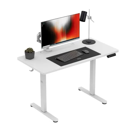 Leader 6.9 electric office desk 120 cm in white, modern design for workspace