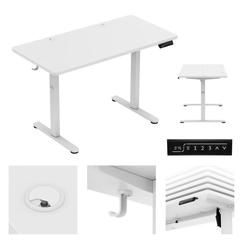 Leader 6.9 Electric Office Desk 120 cm White – view 11