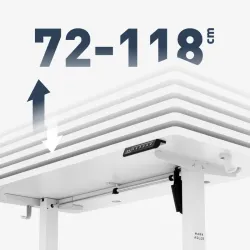 Leader 6.9 Electric Office Desk 120 cm White – view 16