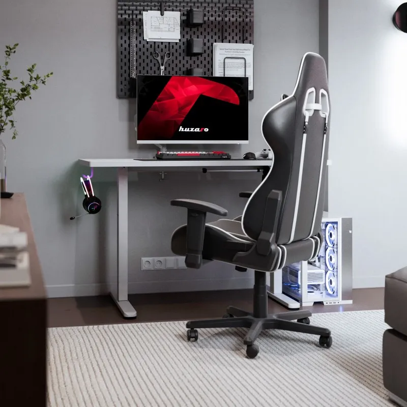 Hero 8.1 White Electric Gaming Desk 120x60cm – view 3