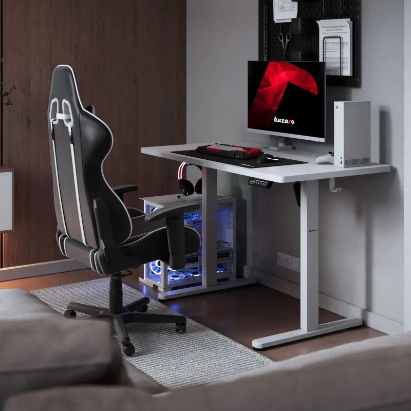 Hero 8.1 White Electric Gaming Desk 120x60cm – view 4