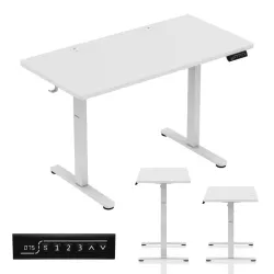 Hero 8.1 White Electric Gaming Desk 120x60cm – view 9