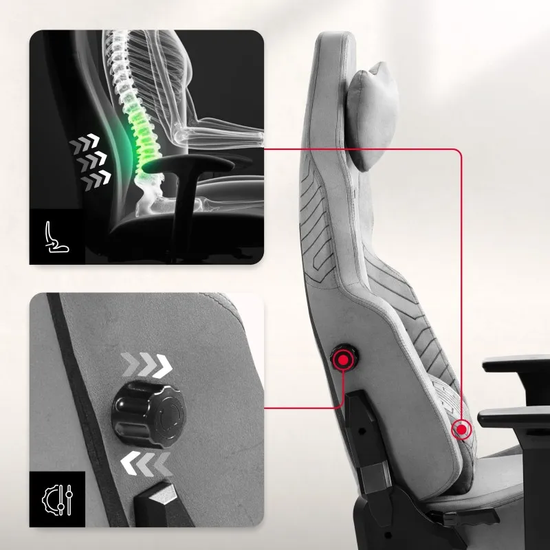 Force 8.1 Grey Gaming Chair – view 3