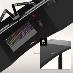 Hero 4.6 RGB Gaming Desk 160 cm Black – view 6