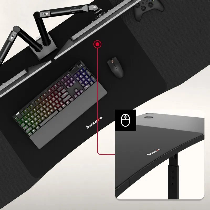 Hero 4.6 RGB Gaming Desk 160 cm Black – view 6