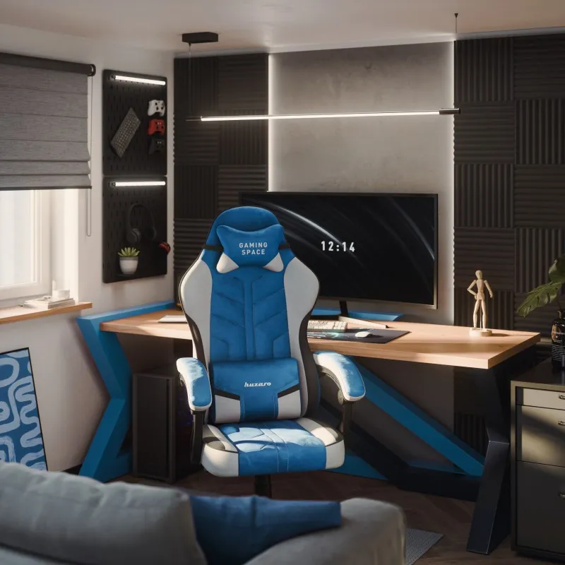 Force 2.7 Blue Velvet Gaming Chair 3