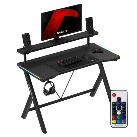 Hero 1.9 RGB gaming desk 120 cm with LED lighting, perfect for gaming sessions