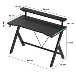 Hero 1.9 RGB Gaming Desk 120 cm – view 13