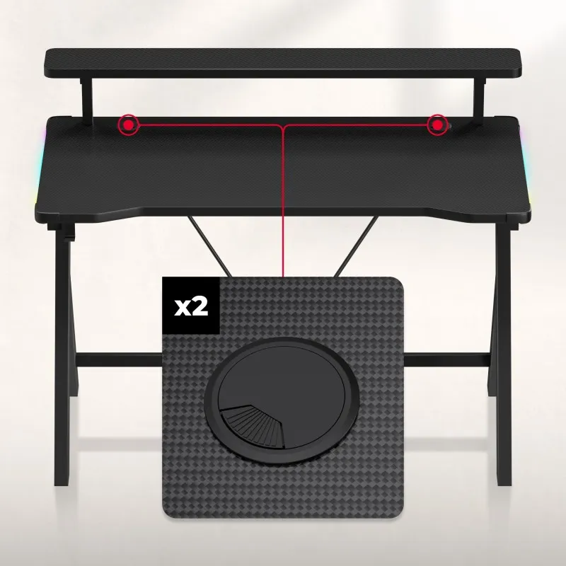 Hero 1.9 RGB Gaming Desk 120 cm – view 17