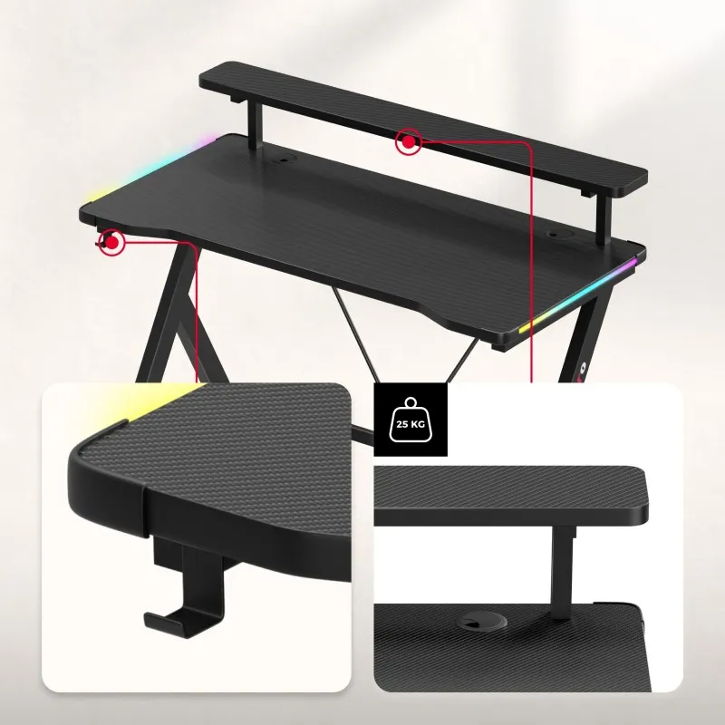 Hero 1.9 RGB Gaming Desk 120 cm – view 19