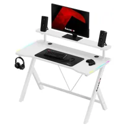 Hero 1.9 RGB Gaming Desk White 120 cm – view 9