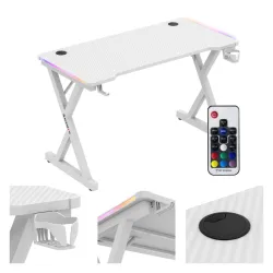 Hero 2.3 RGB White Gaming Desk 120 cm – view 8
