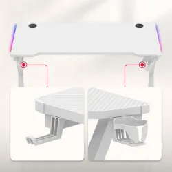 Hero 2.3 RGB White Gaming Desk 120 cm – view 12
