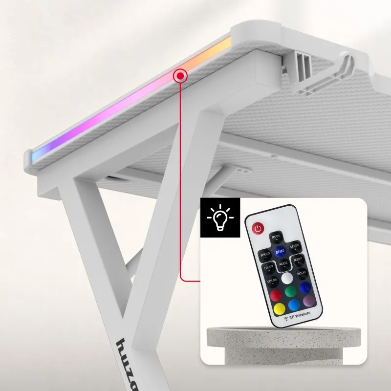 Hero 2.3 RGB White Gaming Desk 120 cm – view 13