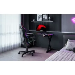Hero 2.3 RGB Gaming Desk 120 cm with LED Lighting – view 3