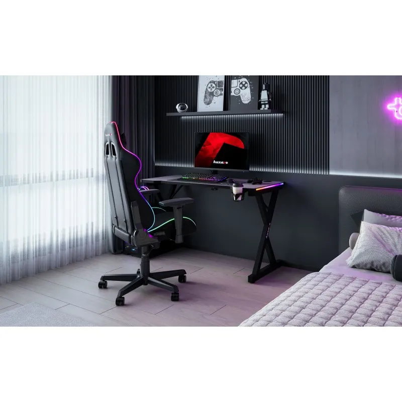 Hero 2.3 RGB Gaming Desk 120 cm with LED Lighting – view 3