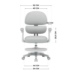 Junior 4.4 Grey Ergonomic Office Chair for Kids – view 4